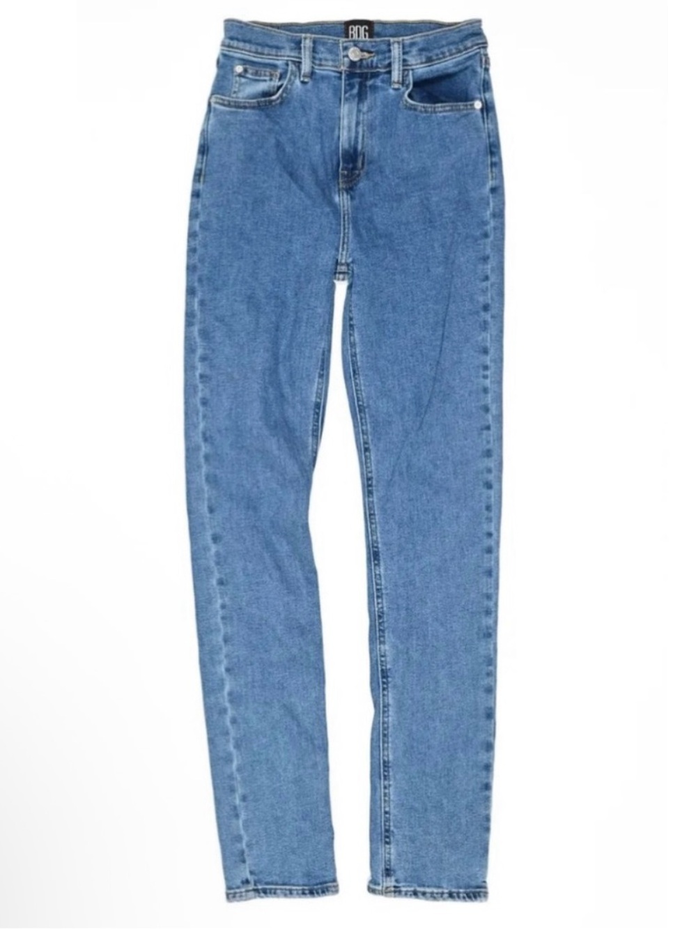 BDG High-Rise Slim Straight Jeans in Denim Blue